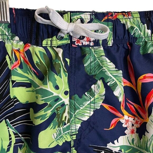Island Haze Swim Shorts Trunks Mens XL Multicolored Tropical Drawstring Swimwear - Picture 5 of 11